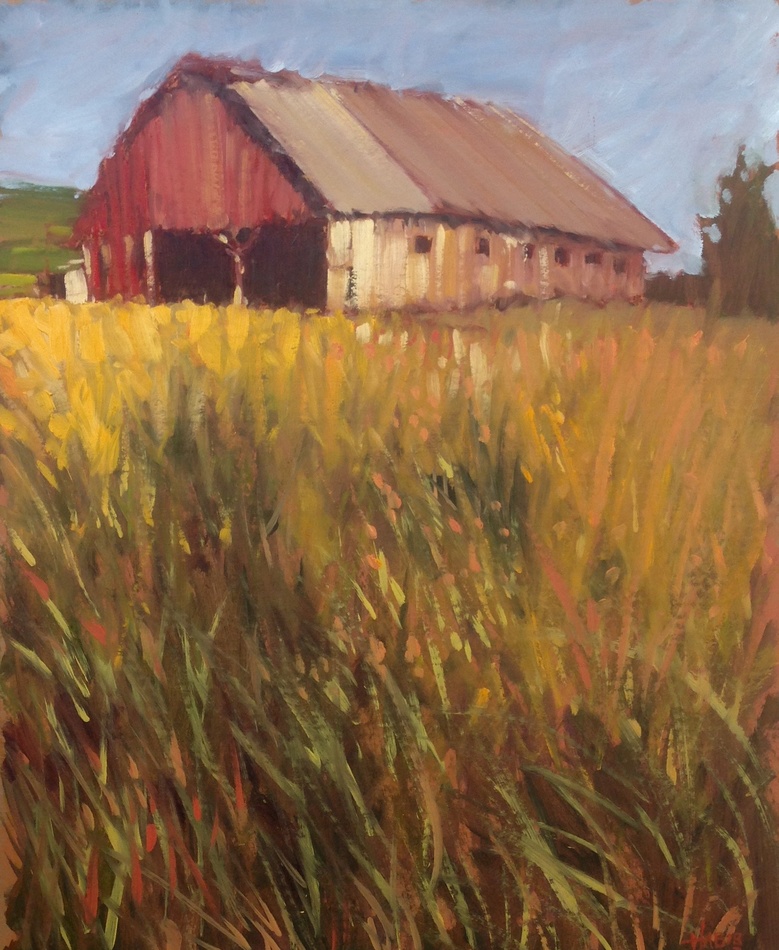 Belle Myer's Painting Custom Framed Art Level Frames