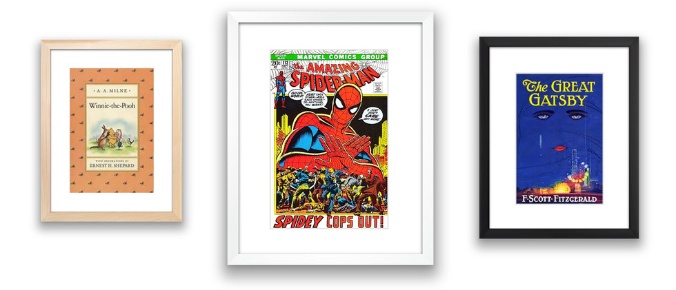 Custom Framed Comics and Magazine Covers