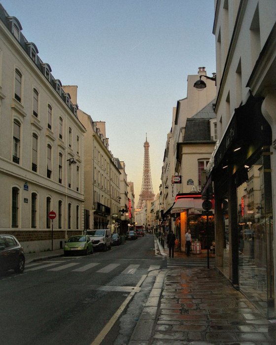 Parisian Streets - custom framed artwork