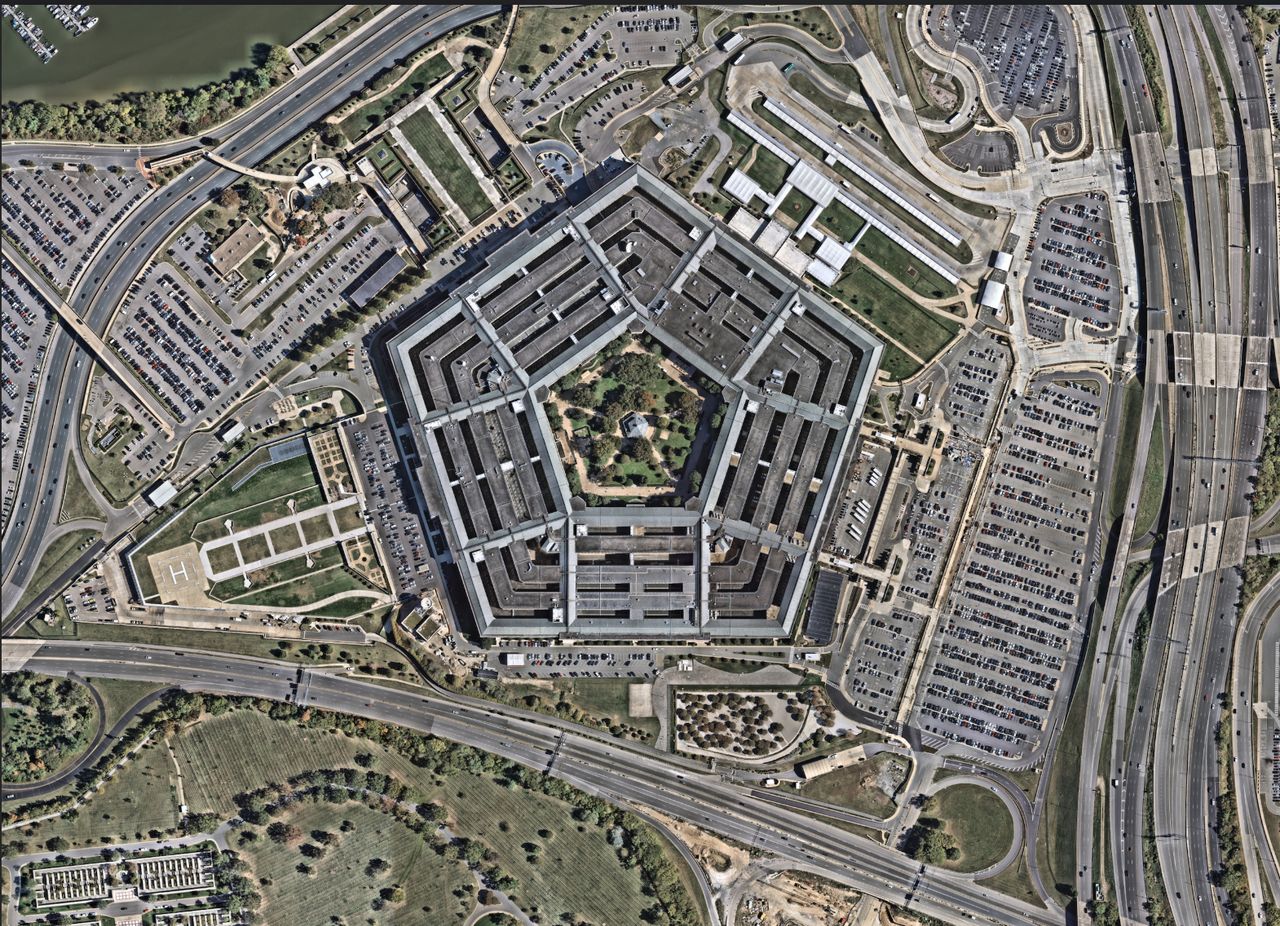 The Pentagon - custom framed artwork