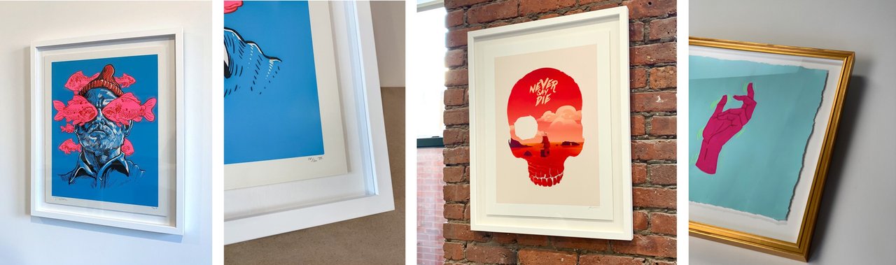 custom framing float mount examples