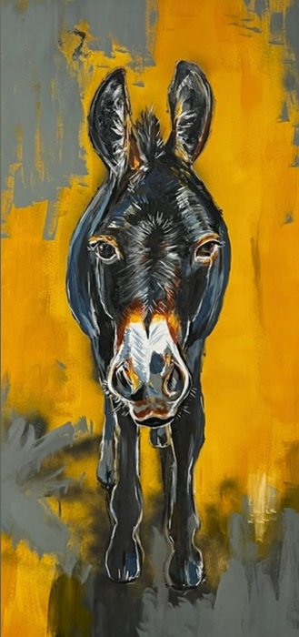 I Always Wanted a Donkey - custom framed artwork