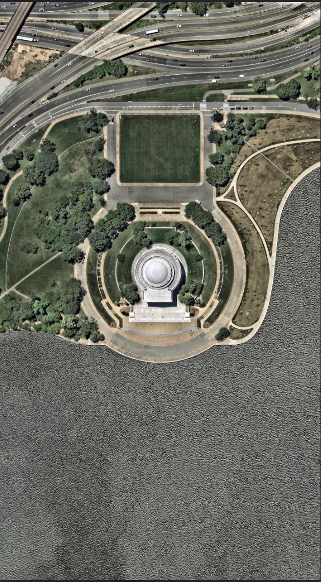 Jefferson Memorial - custom framed artwork