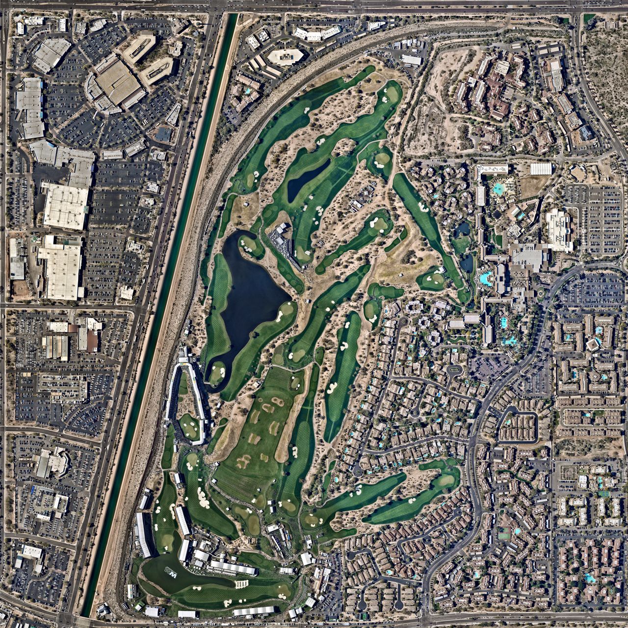 TPC Scottsdale  - custom framed artwork