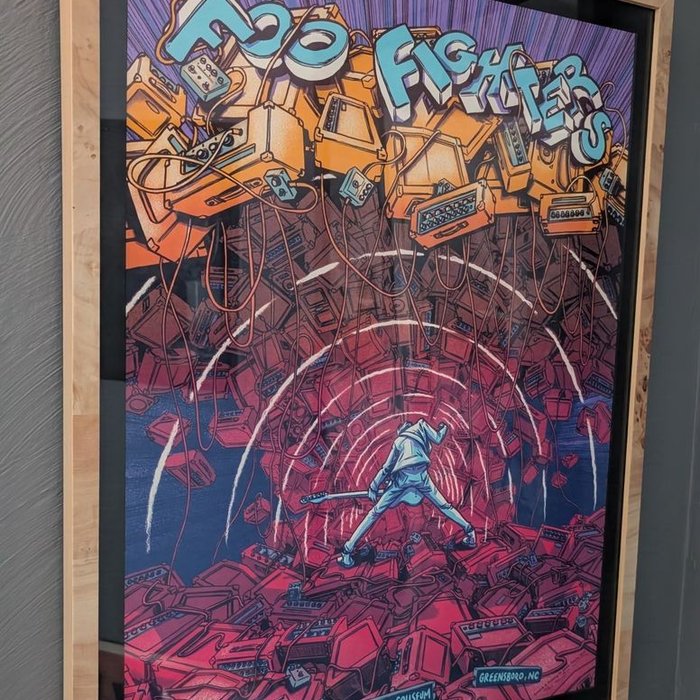 Verified review from Chuck B: We picked up this lithograph in 2017 but didn't have it displayed until we found Level Frames. Glad we ordered. Quality materials, illustrated instructions, and a look that's the perfect compliment to this original artwork by James Flames. So happy. We'll be back.🤘