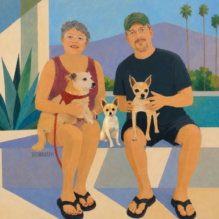 LeeAnne & Tom - custom framed artwork
